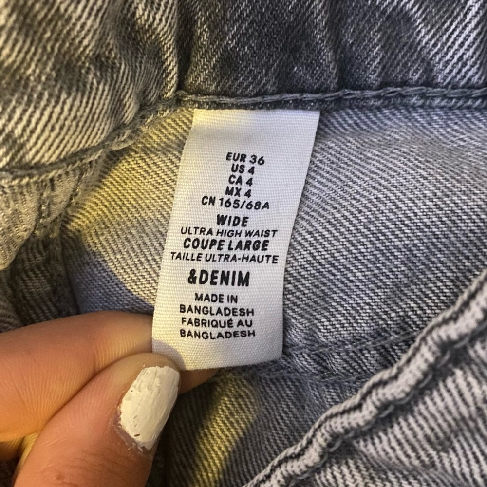 Women's Gray Ultra High Waist Jeans